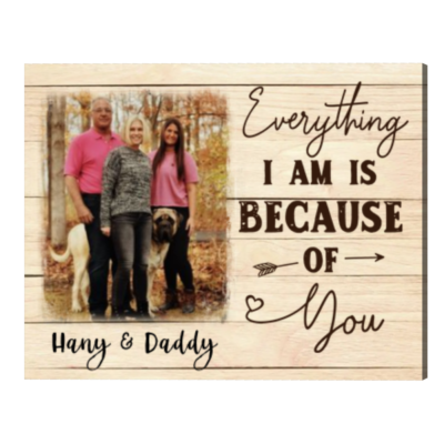 Personalized Gifts For Dad From Daughter, Photo Christmas Gifts for Dad, Thank You Dad Gift