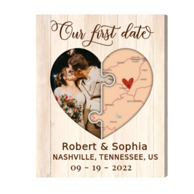 Custom Our First Date Star Map Gifts Print, Special Date