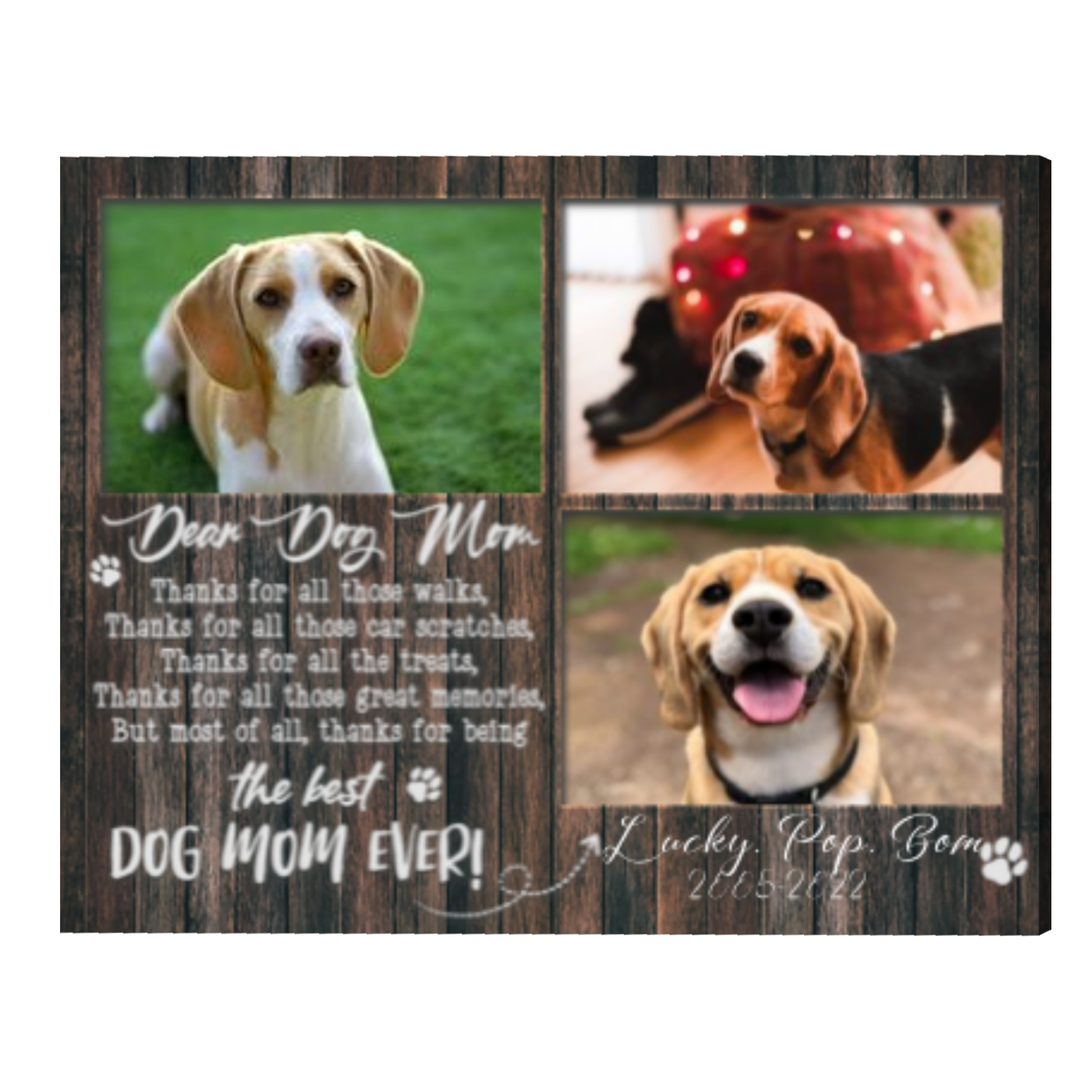 Personalized Pet Sympathy Gifts, Dog Memorial Picture Frame, Dog