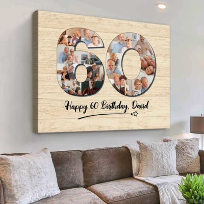 02df3204 4721 11ed 83ba 0242ac120002 60th Birthday Gift Personalized 60th Birthday Photo Collage Unique 60th Birthday Gifts for Her 3