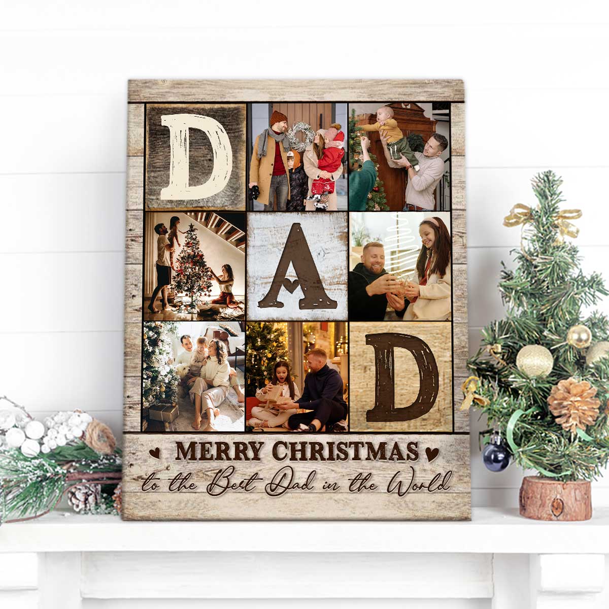 Personalized Wrapped Canvas - Canvas - To our dad, so much of us