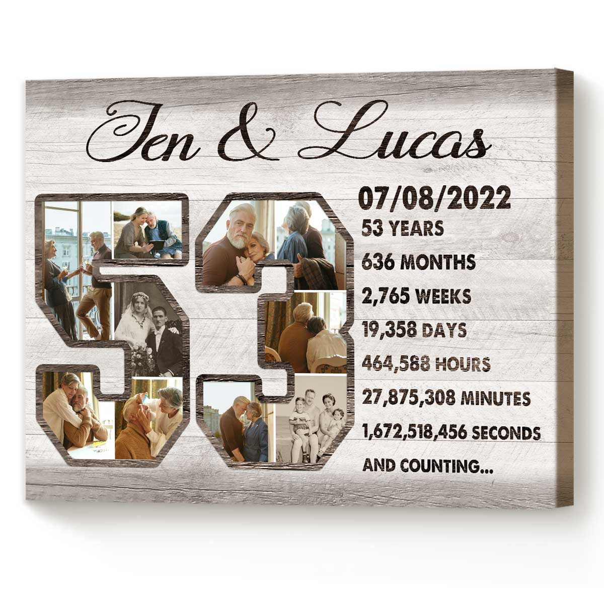 personalized anniversary gifts for parents, custom gift for parents,  parents wedding gift, parents anniversary gift, DIGITAL version