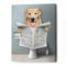 7af898bd 4946 11ed 83ba 0242ac120002 Pet in Toilet Canvas Print Custom Pet Portrait From Photo Funny Bathroom Wall Art