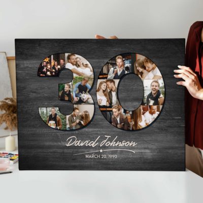 87dd69e4 471d 11ed 83ba 0242ac120002 Personalized 30th Birthday Photo Collage Canvas 30th Birthday Gifts 30th Birthday Gift Ideas 6