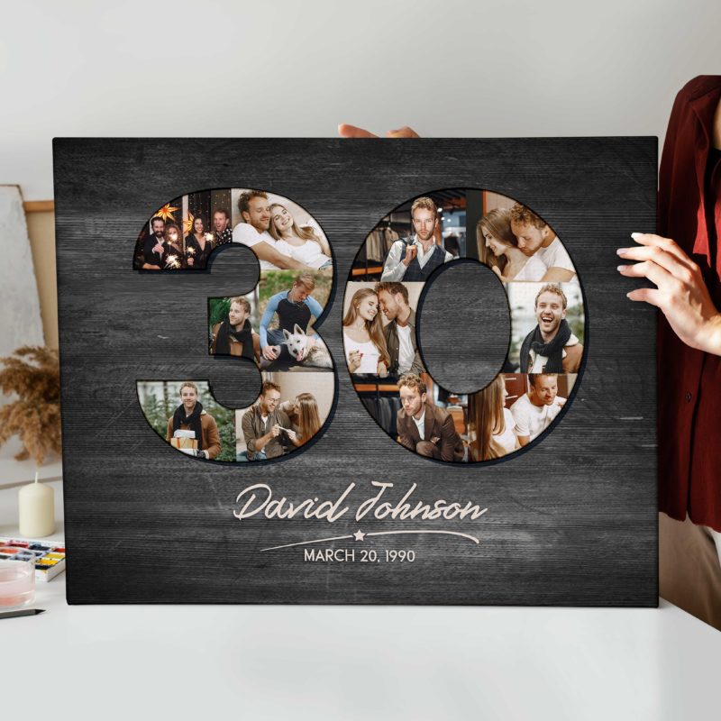 87dd69e4 471d 11ed 83ba 0242ac120002 Personalized 30th Birthday Photo Collage Canvas 30th Birthday Gifts 30th Birthday Gift Ideas 6 scaled