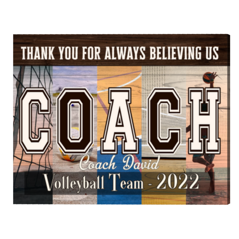 Custom Vintage Gift for Volleyball Coach, Volleyball Coach Gift Sign, Volleyball Coach Appreciation print