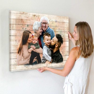 Add Deceased Loved One To Picture Combine Different Photos Canvas Add Person to Photo Portrait from Photo Gift for Parents