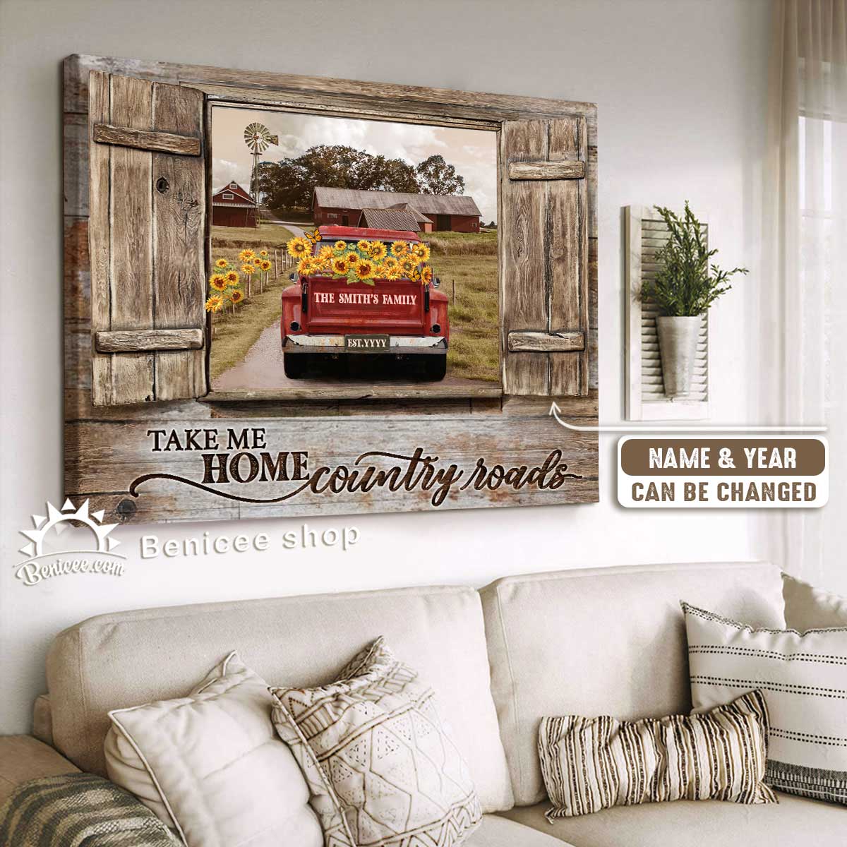 Take Me Home Country Roads Canvas, Pumpkin Truck Thanksgiving ...