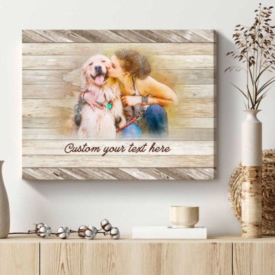 Custom Pet Portraits On Canvas Painting Of Photo Canvas Gifts For Dog Owners Best Personalized Gifts For Everyone