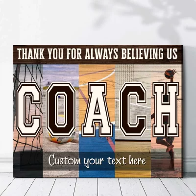 Custom Vintage Gift for Volleyball Coach