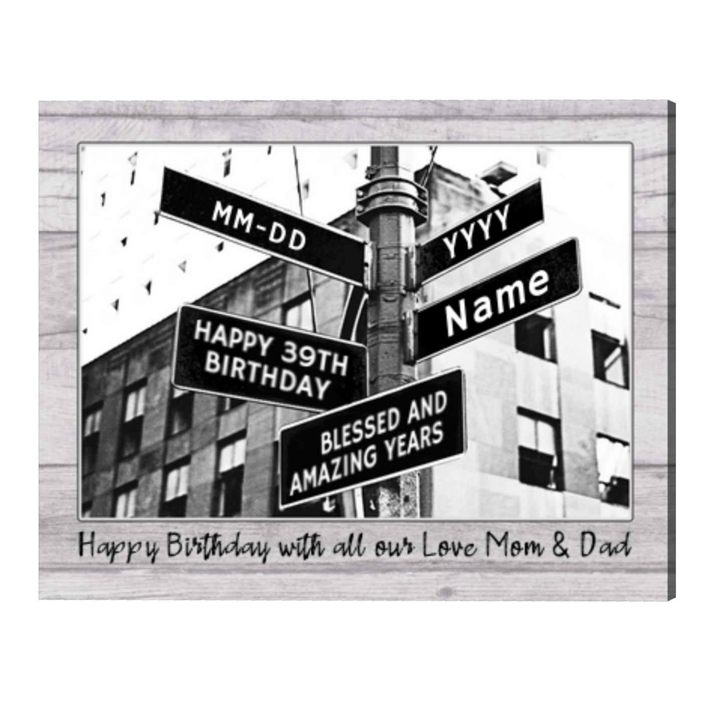 My Daddy is 39 Years Old 39th Dad's Birthday Gift For Him print | Greeting  Card