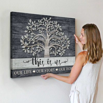 Personalized Family Tree Canvas