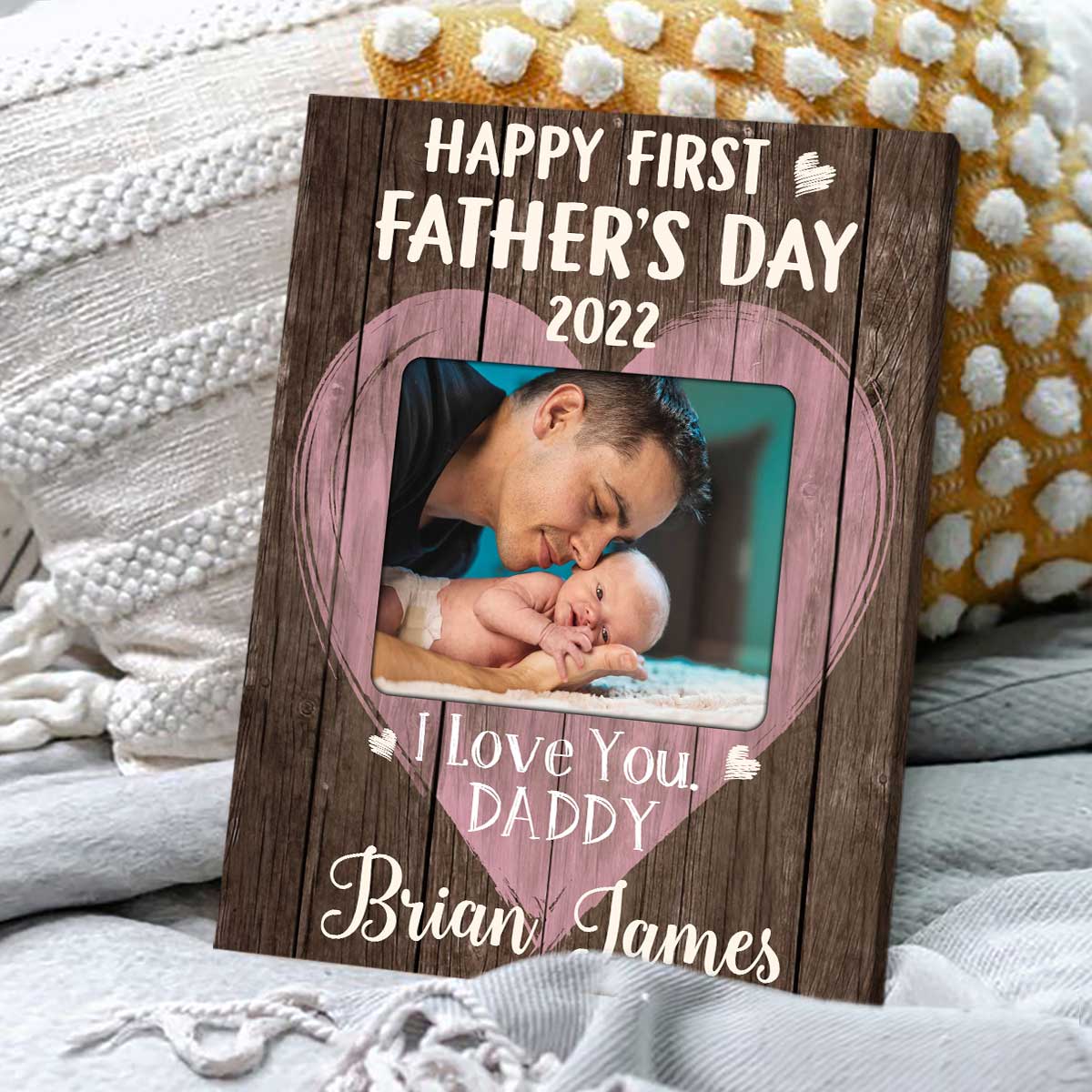 Our first fathers day Sign, Fathers day gifts, printed fathers day sig –  CarrouselCollectives