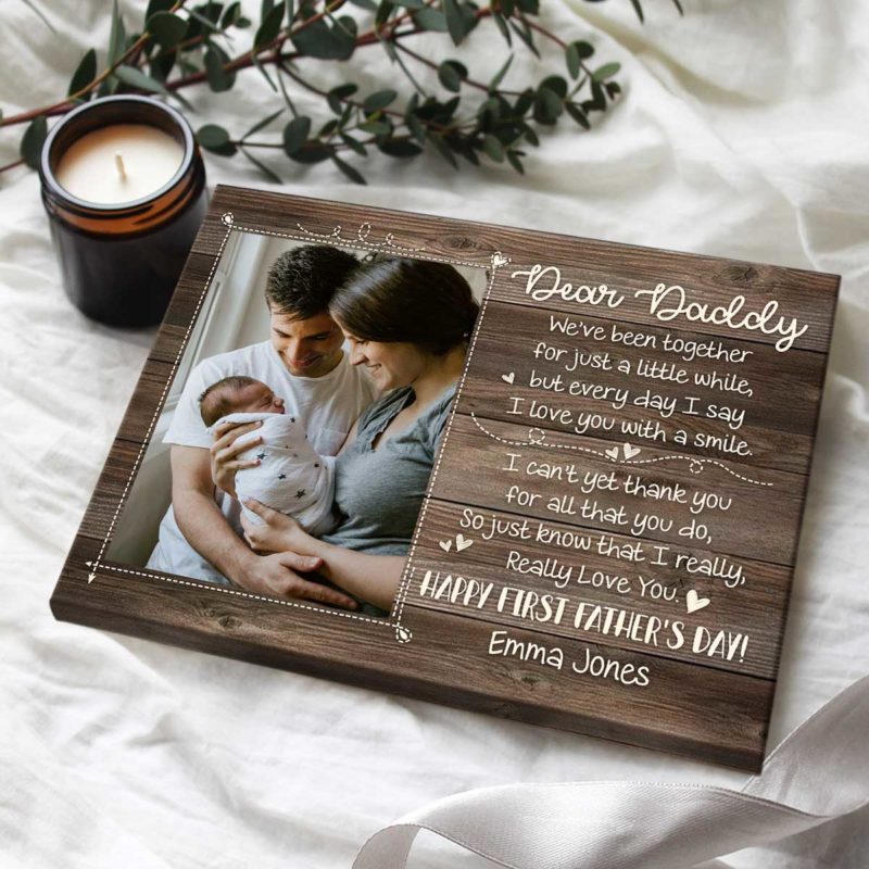 First Time Dad Gifts For New Dads First Fathers Day Gift for Husband 1st Happy First Fathers Day Art 5