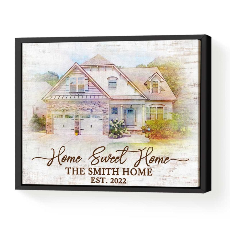 Housewarming Personalized Gifts New Homeowner Gift Personalized Home Portrait From Photo 3