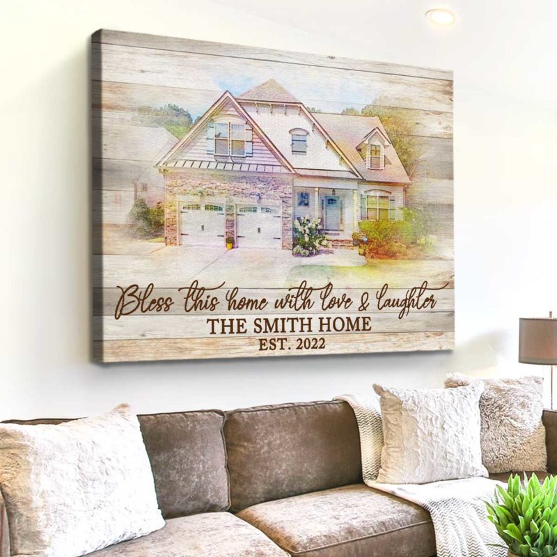 Housewarming Personalized Gifts New Homeowner Gift Personalized Home Portrait From Photo 5