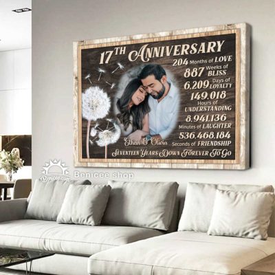 Personalized 17th Wedding Anniversary Gift