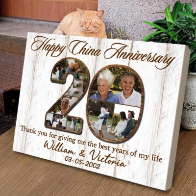 Personalized 20 Years Anniversary Gifts Photo Collage