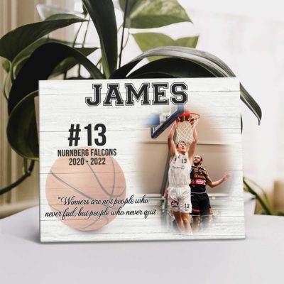 Personalized Gift For Basketball Player Gift, Basketball Senior Gift Frame