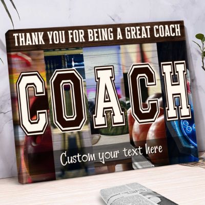 Personalized Vintage Bowling Gift for Coach