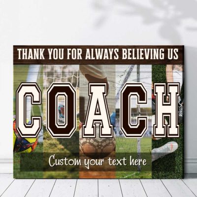 Personalized Vintage Gift for Soccer Coach