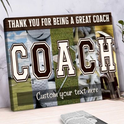 Personalized Vintage Golf Coach Gift