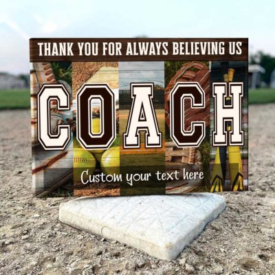 Personalized Vintage Softball Coach Gifts